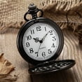 thumbnail image 5 of Reloj de bolsillo Reloj de bolsillo de cuarzo liso vintage Reloj de bolsillo clásico con cadena corta para hombres Mujeres Regalo para cumpleaños Sincero Hogar, 5 of 5