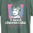 thumbnail image 3 of Golden Girls - I Need Cheesecake - Women's Short Sleeve Graphic T-Shirt, 3 of 5
