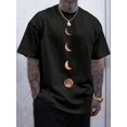 thumbnail image 1 of T-Shirt Imprimé Décontracté pour Hommes - Polyester Respirant, Col Rond, Lavable en Machine - Parfait pour les Sorties d'Été et les Sports, 1 of 6