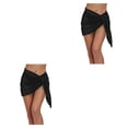 thumbnail image 2 of Sonducket Vestidos de playa Diseño ahuecado Cintura alta Cubierta de de encaje transpirable Cómodo de usar corta fácil de combinar Negro M Negro METRO 2piezas Sonducket CBP374020, 2 of 6