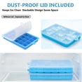 thumbnail image 3 of Fkszll Silicone Ice Cube Tray with Lid, 24 Grid Easy Release Freezer Ice Mold, Small Cube Maker for Whiskey, Coffee, Juice, Homemade Snack - 1 Pack, 3 of 12