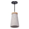 thumbnail image 4 of  Concrete Ceiling Light Shade Wood Modern Loft Room Bar LED Pendant Lamp Fixtures, 4 of 9