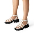 thumbnail image 6 of Dream Pairs Women's Platform Buckle Chunky Heel, 6 of 7