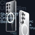 thumbnail image 3 of JETech Magnetic Slim Case for Samsung Galaxy S26 Ultra, Compatible with MagSafe, Lightweight (Clear), 3 of 7