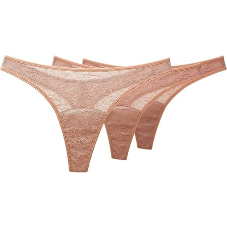 Shero Goodbye Leaks Panty - Lace Thong Peach XL (3 Pack)