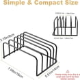 thumbnail image 2 of Bamboohart Cutting Board Organizer  [2-Pack] Cutting Board Holder Rack Baking Cookie Pan Sheets Cooling Small Racks Storage Stand for Kitchen Cabinet Countertop Bakeware Organizer 7.08 x, 2 of 6