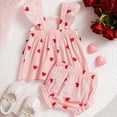 thumbnail image 4 of kpoplk Toddler Baby Girl Summer Clothes Bow Butterfly Sleeveless Tank Top Shorts Set Cute Infant Girls Spring Outfits Size 6-9 Months,Pink, 4 of 9