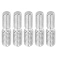 thumbnail image 1 of Uxcell M12*M14*50mm Tornillo de perno roscado de doble extremo, paquete de 5, acero inoxidable 304, 1 of 5