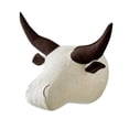 thumbnail image 2 of Decoración de pared con cabeza de animal en 3D para colgar en la pared, ideal para habitación infantil y sala de estar. Buffalo 24x30cm, 2 of 9