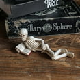 thumbnail image 3 of Konghyp Skeleton Character Reading A Book Ornament, Unique Resin Crafts, Halloween Home Decoration, Desk Desk Decor, Collectible Figurine, Artistic Gift, 3 of 6