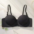 thumbnail image 2 of Kaemgyyd Bras for Women Ribbed Full Coverage Adjustable Strap No Underwire Bra Comfortable Padded Seamless Bralette, 2 of 3