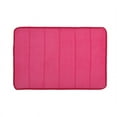 thumbnail image 4 of 15.75*23.62In Microfibre Memory Foam Bathroom Shower Bath Mat With Non Slip Carpet Rose red, 4 of 4