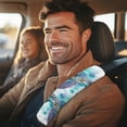 thumbnail image 5 of Yuyamidu Sea Turtle Car Seat Belt Covers 2 Pack Universal Car Seat Belt Pads Cover Flannel Seatbelt Cushion for Most Car Sedan SUV Auto Accessories Soft Car Seat Strap Pads, 5 of 7