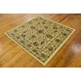 thumbnail image 5 of Unique Loom Voyage Collection Area Rug - Lawrence (4' 1" Square Cream/Teal), 5 of 7