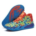 thumbnail image 1 of BINQER Unisex Basketball Sneakers Breathable Athletic Shoes with Multi Color Matching Design, Dynamic Traction All-Day Comfort for Indoor/Outdoor Courts Running Shoes, 1 of 7