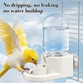 thumbnail image 6 of Hanging Automatic Bird Water Dispenser for Parrots and Cockatiels, Cage-Mounted Water Bottle with Large Capacity, Easy Refill Plastic Drinking Accessory for Bird Cage, Aviary, Home, White, 6 of 6