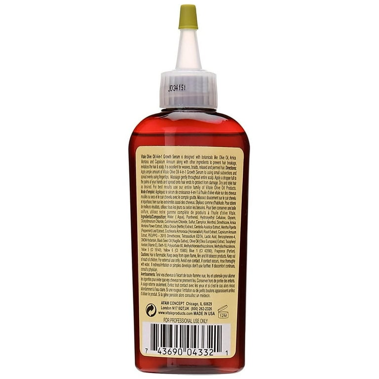 Vitale Olive Oil 4 In 1 Growth Serum 4 Oz - Walmart.com