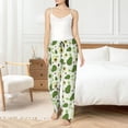thumbnail image 4 of Balery Green Avocado Pantalones de pijama para mujer, pijamas ultraligeros, pantalones de estar por casa-Large, 4 of 6