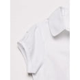 thumbnail image 3 of Nautica WHITE Big Girls' Puff-Sleeve Button-up Blouse, US Large (12/14), 3 of 4