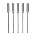 thumbnail image 5 of 5 Pcs Rotary Hammer Drill Bit 160mm Length 2 Flute Self Centering Carbide Tip Impact Drill Bits for Brick Stone Concrete 4mm/0.16in, 5 of 5
