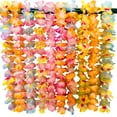 thumbnail image 3 of Collares hawaianos Leis, 200 unidades, para decoración de fiestas de Luau, 3 of 7
