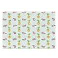 thumbnail image 1 of Pineapple Cutting Board, Pineapple and Watermelon Fruit Themed Minimal Sketch Pastel Watercolor Pattern, Decorative Tempered Glass Cutting and Serving Board, Large Size, Multicolor, by Ambesonne, 1 of 1