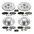 thumbnail image 3 of PowerStop Front and Rear Z23 Evolution Sport Carbon-Fiber Ceramic Brake Pad and Drilled & Slotted Rotor Kit Fits: HYUNDAI Select Models K6950, 3 of 10