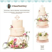 American Crafts Sweet Tooth Fairy Tiered Cake Stand 19 Pieces-Rose Gold