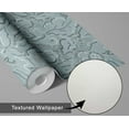 thumbnail image 6 of S4Sassy Peel & Stick Vinyl Wallpaper, Urban Chic Abstract Foliage Contact Paper Waterproof - Blue, 25"x120", Removable Modern Wall Covering for Home Decor in Bedrooms & Living, Renter Spaces, 6 of 9