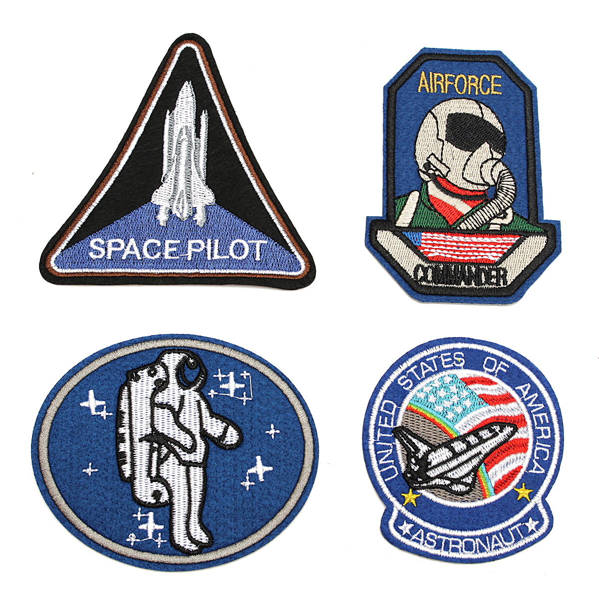 Iron On Patches for Clothing Embroidered Patches Decoration DIY Craft Patches Sew On/Iron On Patches Applique for Clothes Dress Pants Hats Jeans Backpacks（Astronaut-21 Pcs） 