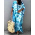 thumbnail image 4 of Robe de Plage Imprimée pour Femmes à Manches Courtes Grande Taille, 4 of 5