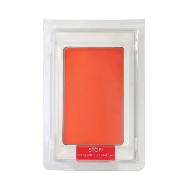 Baby Inkless Footprint Handprint Kit Touch Ink Pads for 0-6 Months Old Infant Keepsake Pet Paw Print Kit, Orange