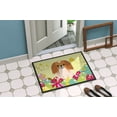 thumbnail image 2 of Easter Eggs Pekingnese Red White Door Mat, 2 of 2