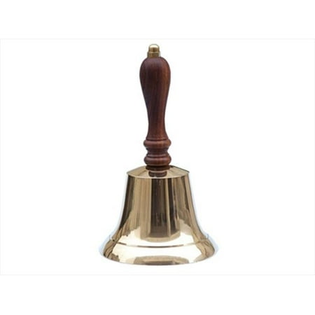 Handcrafted Model Ships BL-2016 Brass Hand Bell 7 in. Bells Decorative Accent