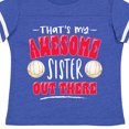 thumbnail image 4 of Inktastic That's My Awesome Sister out There with Volleyballs Boys or Girls Toddler T-Shirt, 4 of 5