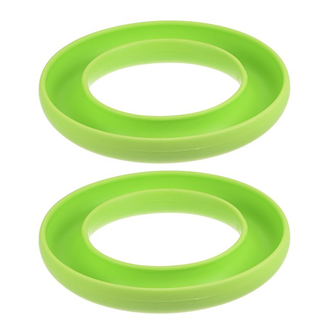 Unique Bargains Silicone Bobbins Ring Holder Metal or Plastic Sewing Machine Thread Spool Organizers, Green 2 Pack