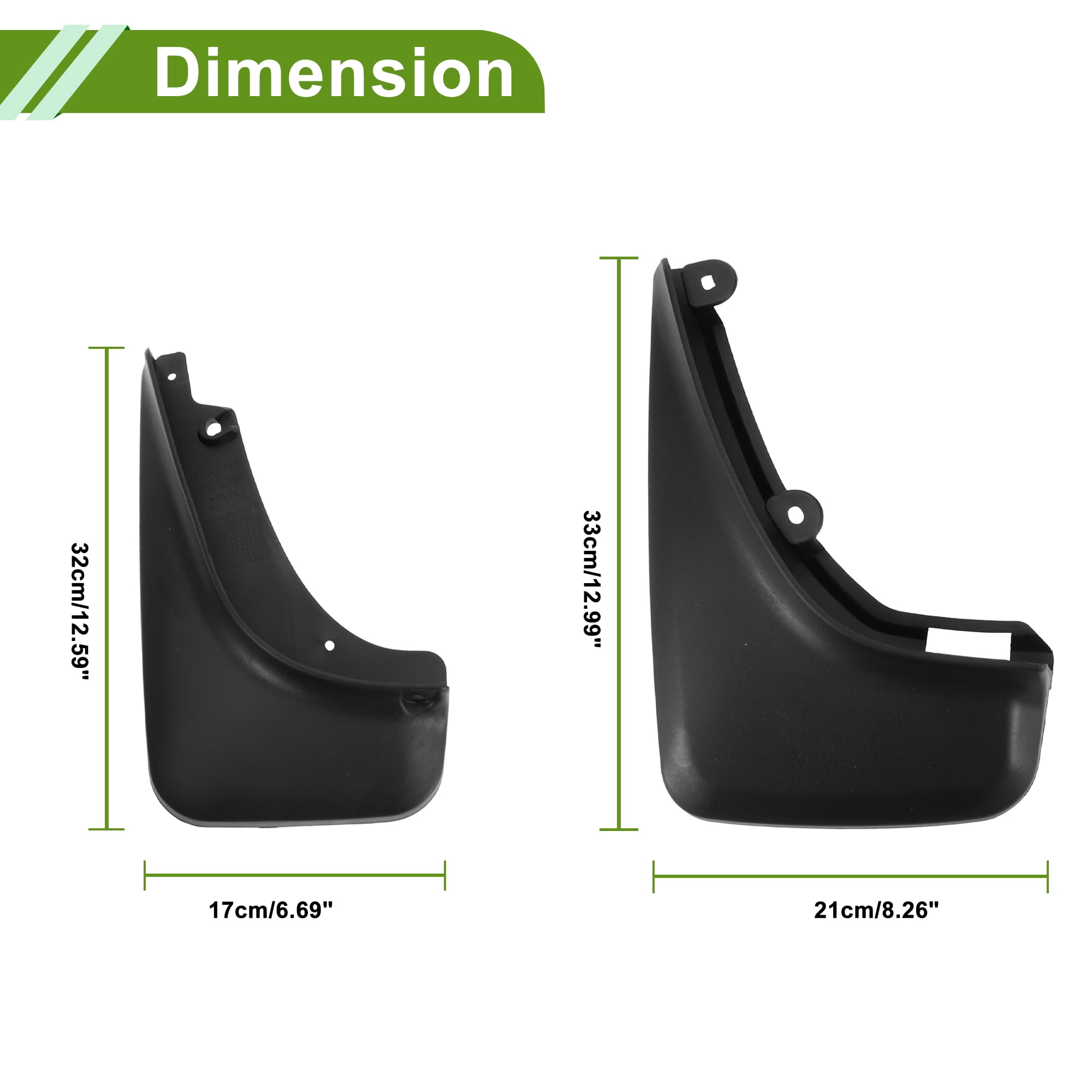 Unique Bargains Mud Flaps Splash Guards for Jeep Cherokee 2019-2022 Front and Rear Mud Guards 1 Set