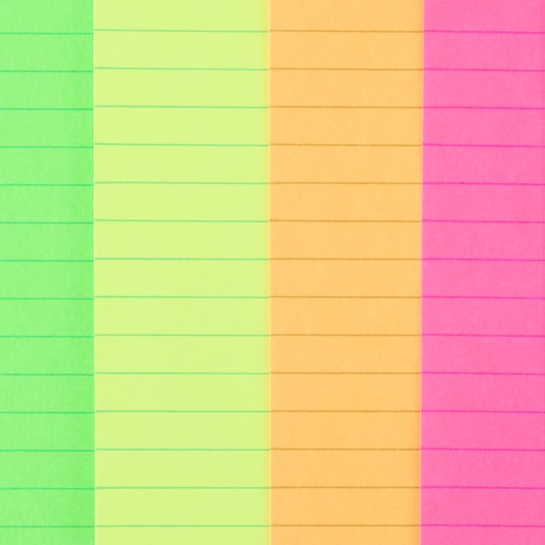 Ruled Index Cards, Neon Colors, 4" x 6", 400 Count photo 5