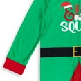 thumbnail image 4 of Holiday Christmas Elf Toddler Boys Fleece Pajama Coverall Green / Red 5T, 4 of 5