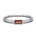 thumbnail image 1 of East-West Stackable Baguette Birthstone Ring - Garnet (January), 1 of 5