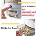 thumbnail image 2 of Billuyoard Caja repelente de insectos para un almacenamiento y conservación seguros de los granos Conserva la frescura Gran capacidad Dispensador Organizadores de utensilios de cocina Blanco, 2 of 6