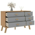 thumbnail image 3 of vidaXL Drawer Cabinet OLDEN Grey and Brown Solid Wood Pine, 3 of 5