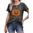 thumbnail image 2 of MOSHU Halloween Womens T-shirts Plus Size Round Neck Shirts for Women Short Sleeve Loose Graphic Tees Casual Tee, 2 of 8