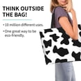 thumbnail image 3 of Bingfone Canvas Tote Bag for Women with Inner Pocket Aesthetic Cute Shopping Tote Bags Reusable Grocery Bags-Milk Cow, 3 of 9