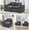 Dark Gray, variant on Modular Sectional Sofa Cloud Couch,80.31" Oversized Love seat Sofa,Modern 2 Seater Sofa with Cushion Covers Removable,Comfy Sectional Couch for Living Room Apartment