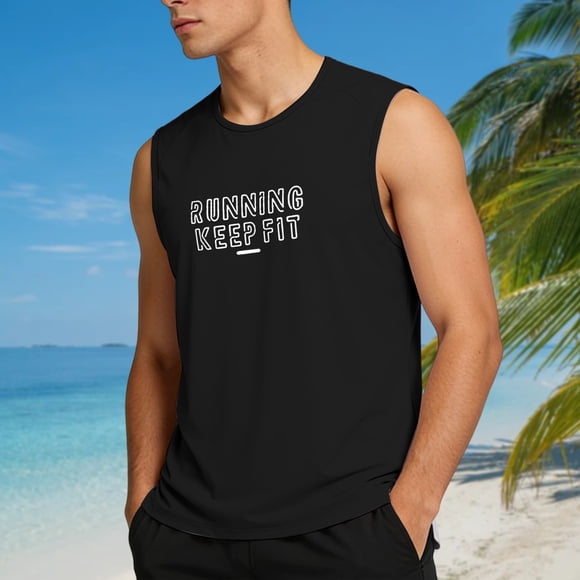 Performance Athletic Tank Top for Everyday Casual Wear with Sleeveless Gym Run Wicking Comfort and Lightweight Breathability for Men