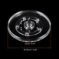 thumbnail image 2 of Soporte giratorio de 5 pulgadas Uxcell con base Lazy Susan de bola de acero, transparente, paquete de 3, 2 of 5