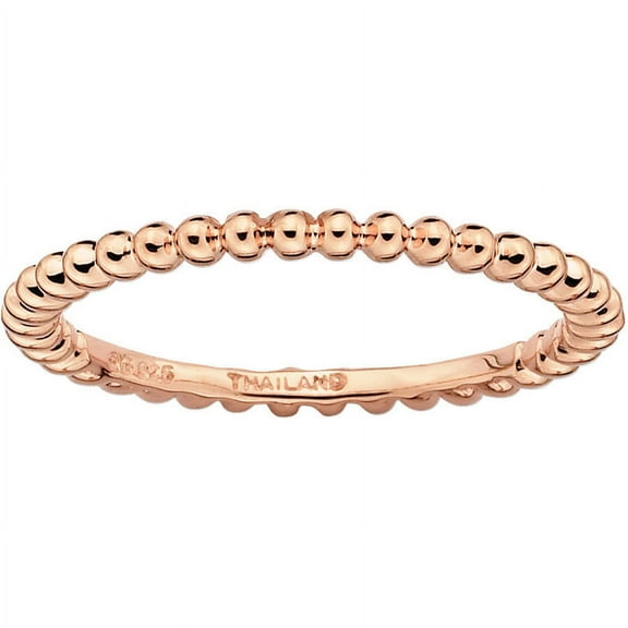 Sterling Silver Pink-Plated Ring