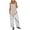 White, variant on IROINNID Sleeveless Suspender Jumpsuit For Women Full-Length Ladies Backless Loose Long Rompers