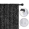 thumbnail image 4 of Blackout Kids Curtains,Math Equations Lab Tools Black Pattern Childrens Insulated Curtains Set Of 2,Bedroom Essentials,Toddler Room Decor 42"x63", 4 of 5